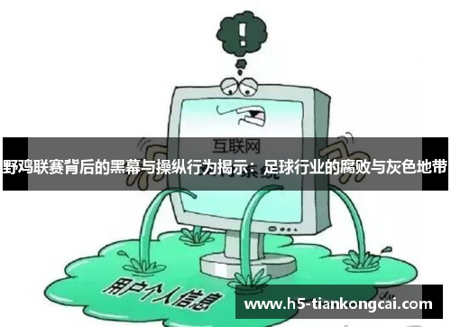 野鸡联赛背后的黑幕与操纵行为揭示：足球行业的腐败与灰色地带